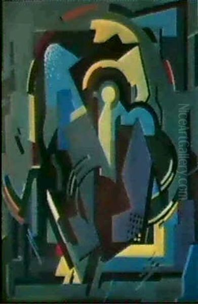 Abstrakte Komposition Oil Painting by Albert Gleizes