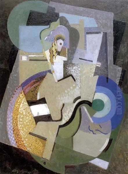 Sur Une Danseuse De Music Hall Oil Painting by Albert Gleizes