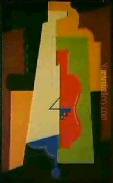 Composition Aux Profils Oil Painting by Albert Gleizes