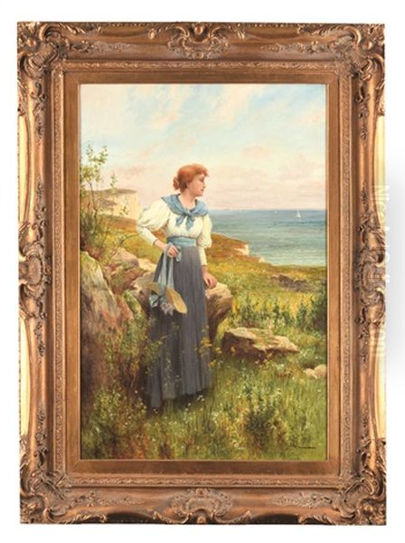 Summertime Oil Painting by Alfred Glendening Jr.