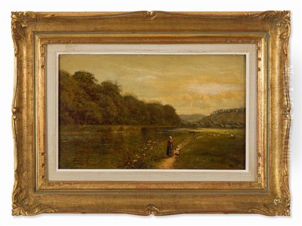 Mother And Child Oil Painting by Alfred Glendening Jr.