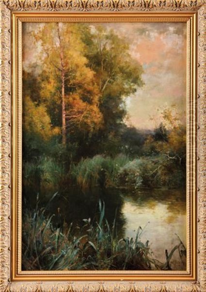 Sous-bois Oil Painting by Alfred Glendening Jr.