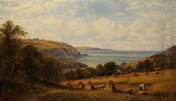 Sea Valley, Ilfracombe Oil Painting by Alfred Glendening Jr.