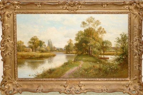 Where Rivers Meet Oil Painting by Alfred Glendening Jr.