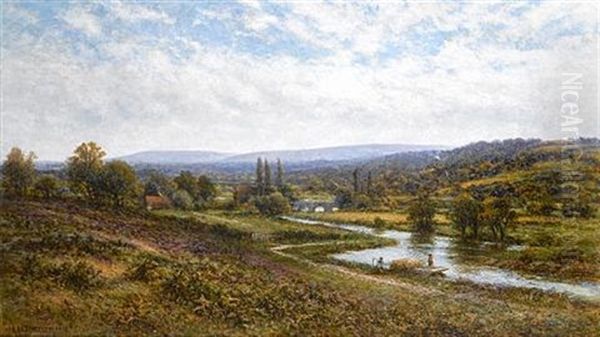 Fittleworth, Sussex Oil Painting by Alfred Glendening Jr.