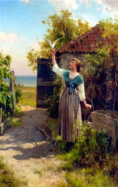 The Dove Oil Painting by Alfred Glendening Jr.