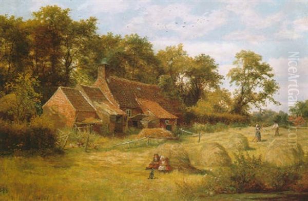 The Harvesters Oil Painting by Alfred Glendening Jr.