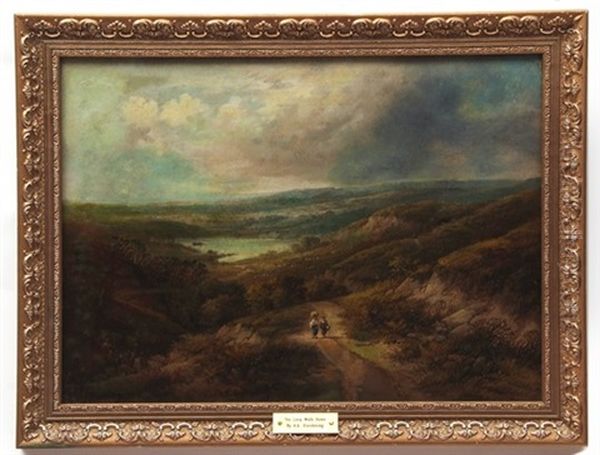 Long Walk Home Oil Painting by Alfred Augustus Glendening Sr.