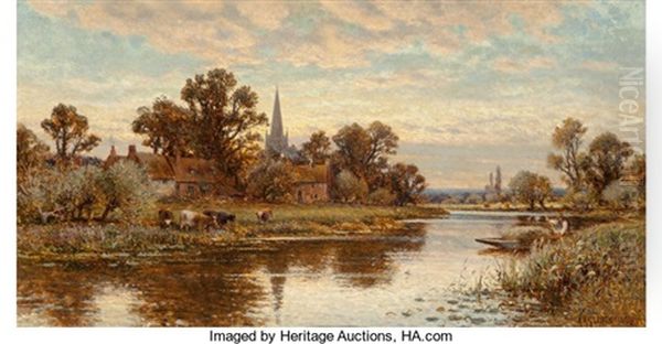 Hemingford Oil Painting by Alfred Augustus Glendening Sr.