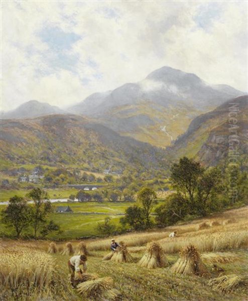 Snowdon, North Wales Oil Painting by Alfred Augustus Glendening Sr.