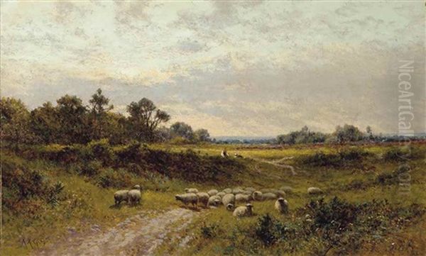 On Wilmington Common, Kent by Alfred Augustus Glendening Sr.