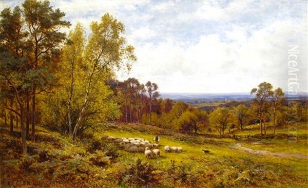 Lessness Common, Kent Oil Painting by Alfred Augustus Glendening Sr.