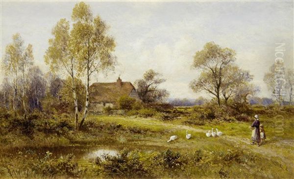 Nearly Home Oil Painting by Alfred Augustus Glendening Sr.