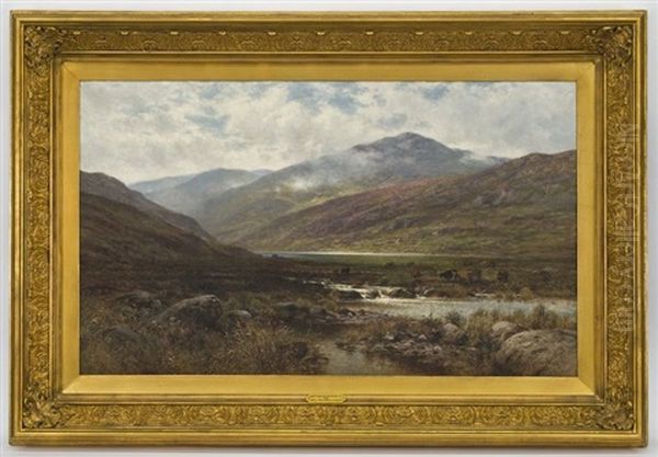 View Of Above Glen Falloch, Scotland Oil Painting by Alfred Augustus Glendening Sr.