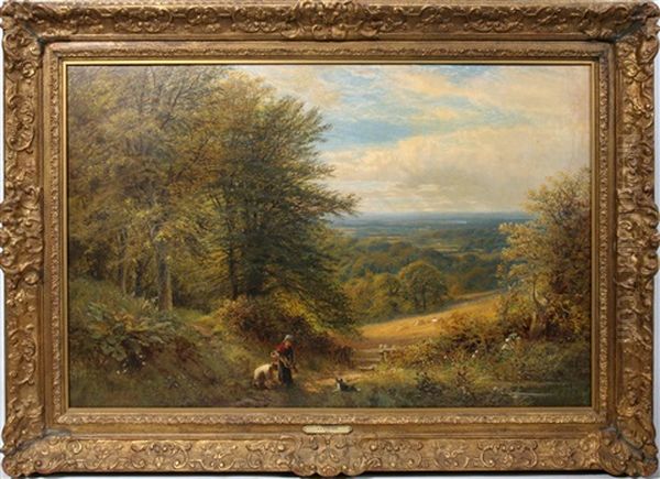 Scotland Oil Painting by Alfred Augustus Glendening Sr.