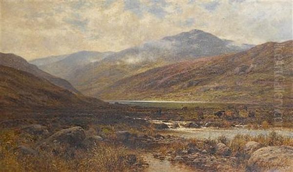 Above Glen Falloch, Scotland Oil Painting by Alfred Augustus Glendening Sr.