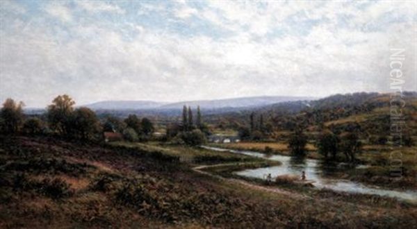 Fittleworth, Sussex Oil Painting by Alfred Augustus Glendening Sr.