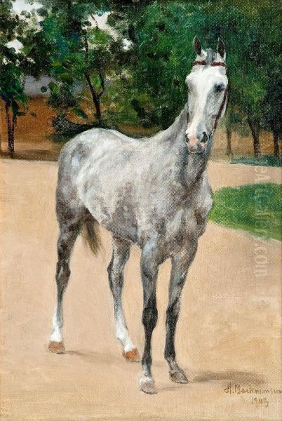 The Gray Horse by Hugo Elias Backmansson