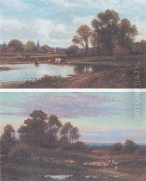 Morning, Chislehurst Oil Painting by Alfred Augustus Glendening Sr.