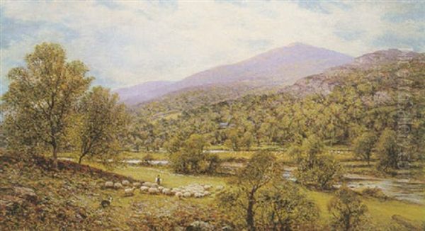 Changing Pastures Oil Painting by Alfred Augustus Glendening Sr.