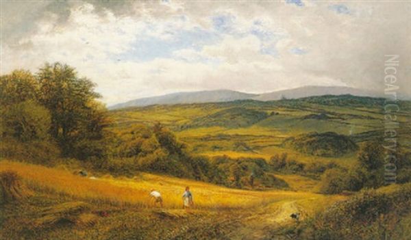 The Surrey Downs Oil Painting by Alfred Augustus Glendening Sr.