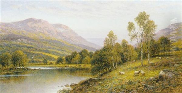 Early Evening, Cumbria Oil Painting by Alfred Augustus Glendening Sr.