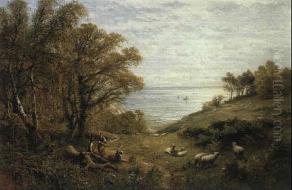 The Path To The Sea Oil Painting by Alfred Augustus Glendening Sr.