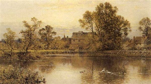 The Mill Pond by Alfred Augustus Glendening Sr.