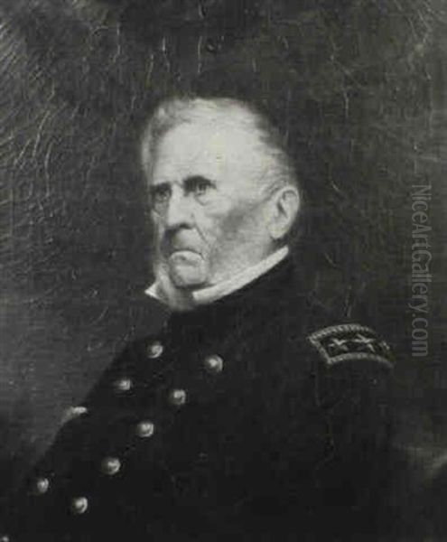 Lieutenant General Winfield Scott Oil Painting by Edward Lees Glew