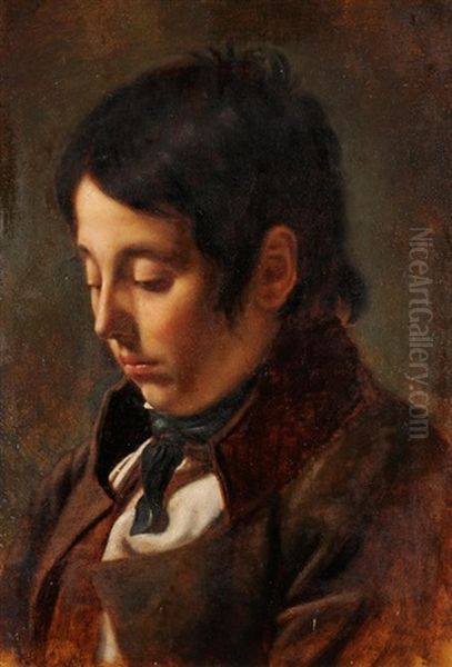 Jeune Homme En Buste Oil Painting by Charles Gleyre