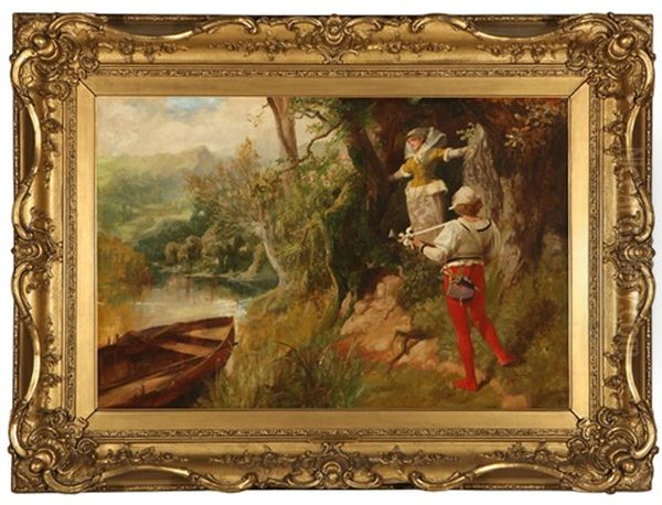 The Troubadour's Song Oil Painting by Henry Gillard Glindoni