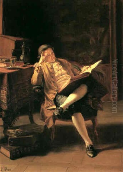 The Philosopher Oil Painting by Ludwig Gloss