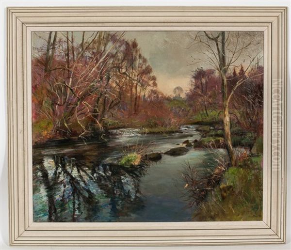 Autumn By The River Oil Painting by John Glover