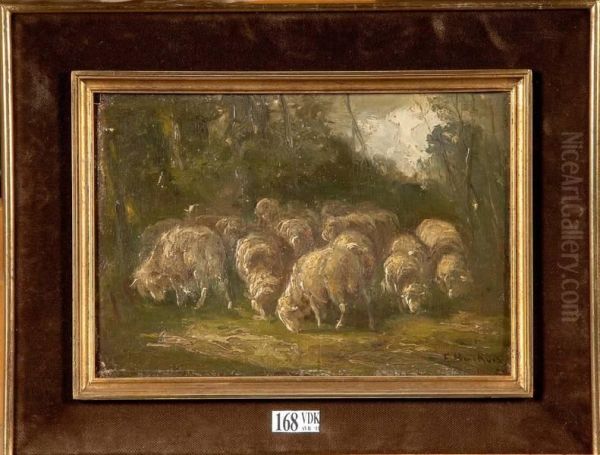 Troupeau De Moutons Oil Painting by Frans Backvis