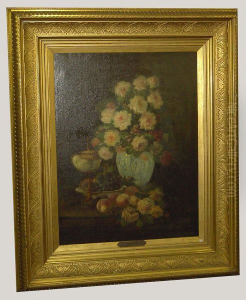 Bouquet De Fleurs Oil Painting by Frans Backvis