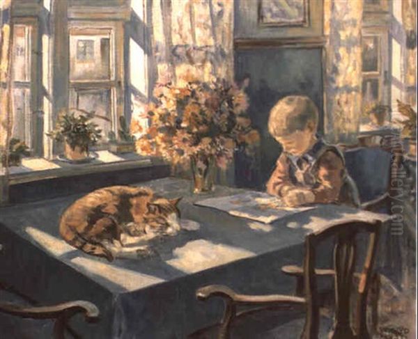 The Picture Book Oil Painting by Wilfred Glud