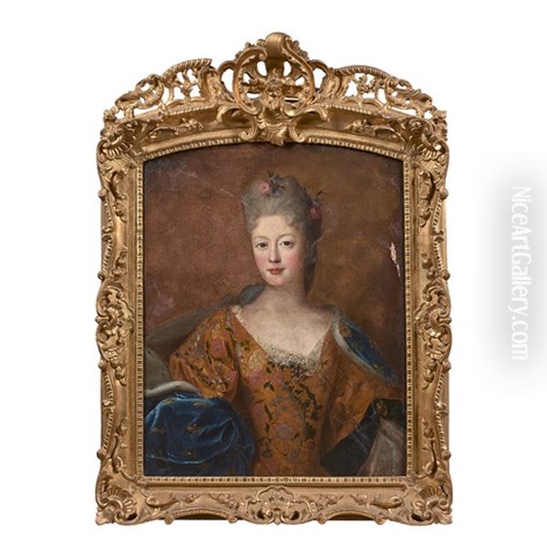 Portrait De La Duchesse De Lorraine Oil Painting by Pierre Gobert