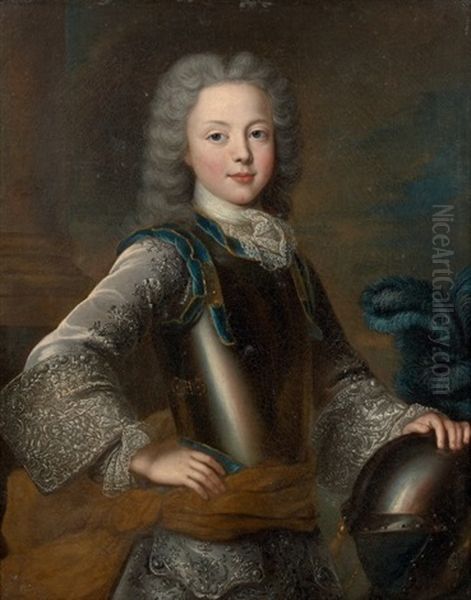 Portrait De Francois Iii De Lorraine (1708 - 1765), Futur Empereur Francois Ier D'autriche Oil Painting by Pierre Gobert