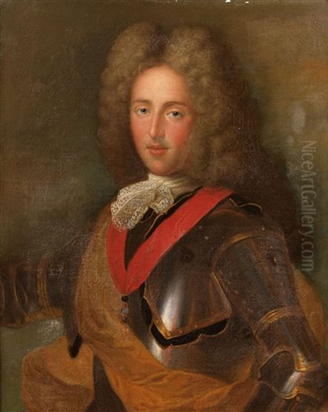 Portrait Du Duc Leopold De Lorraine (1679-1729) Oil Painting by Pierre Gobert