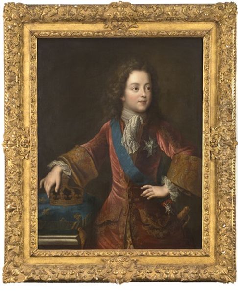 Portrait De Louis Xv Oil Painting by Pierre Gobert