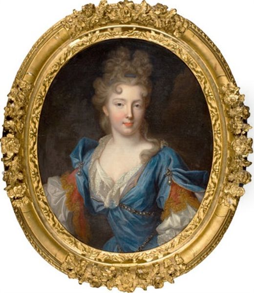 Francoise-marie De Bourbon, Duchesse D'orleans (daughter Of Gaston D'orleans) Oil Painting by Pierre Gobert