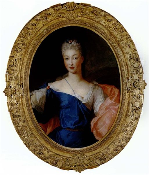 Retrato De La Condesa De Paris, Anne De Noailles Oil Painting by Pierre Gobert