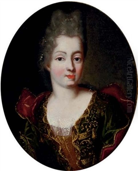 Portrait Of A Noblewoman (+ A Companion Portrait Of A Noblewoman; 2 Works) Oil Painting by Pierre Gobert