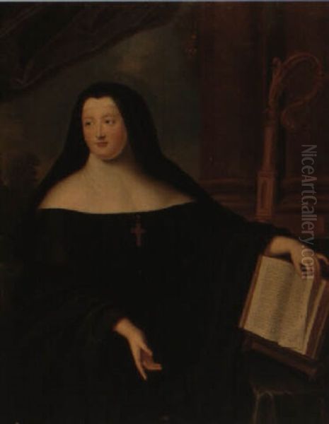 Retrato De Luisa Adelaida De Orleans Oil Painting by Pierre Gobert