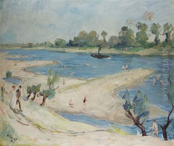 Sommertag Am Niederrhein Oil Painting by Bernard Gobiet