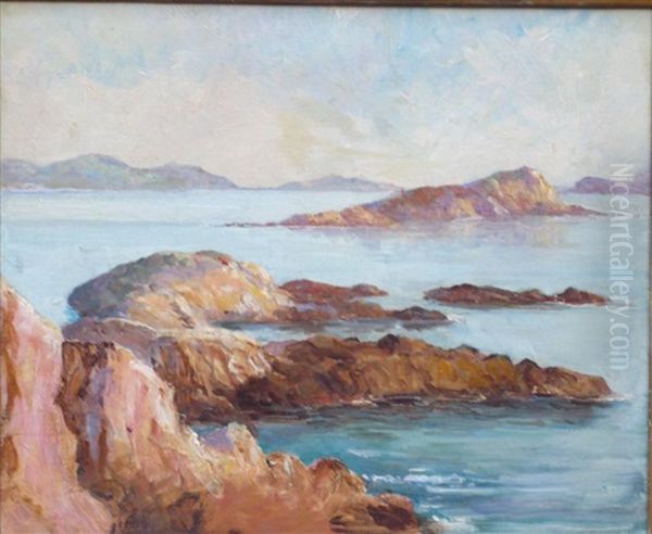 Paysage De Cote Rocheuse Oil Painting by Paule Gobillard