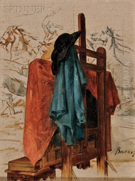 The Artist's Easel Oil Painting by Henry Bacon