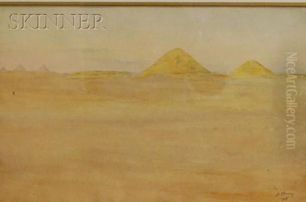 View Towards Giza Oil Painting by Henry Bacon