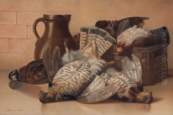 Still Life In American Feather Game Oil Painting by Irving Lewis Bacon