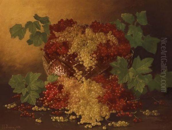 Red And White Currants Oil Painting by Irving Lewis Bacon